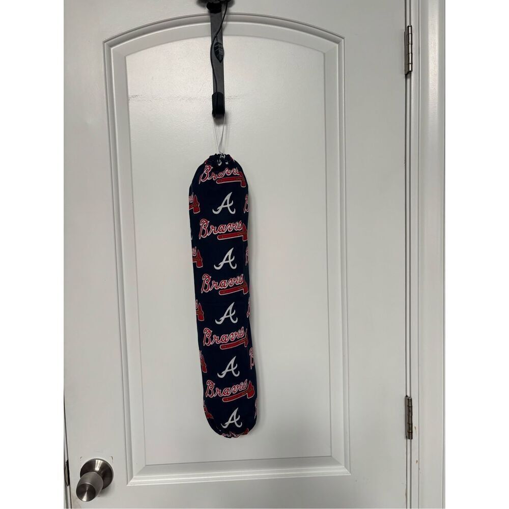 Handmade Plastic Bag Holder- Braves